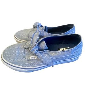 Vans Slip On Sneaker Blue Bow Tie